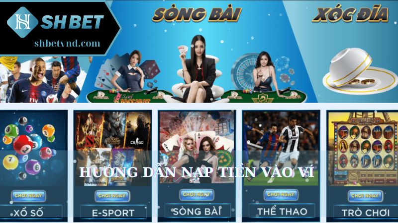 Hướng dẫn nạp tiền vào ví 