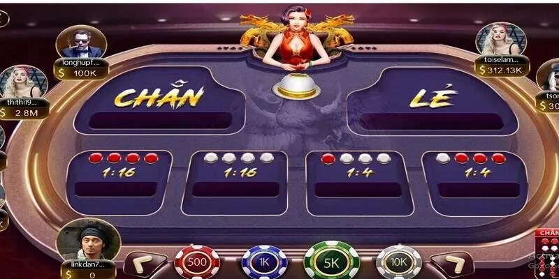 Chơi game xóc đĩa với giao diện dễ sử dụng